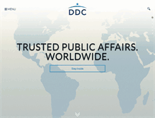 Tablet Screenshot of ddcpublicaffairs.com